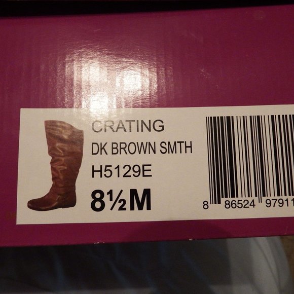 Rampage knee high brown boots- Like New- Size 8.5 - Picture 6 of 6